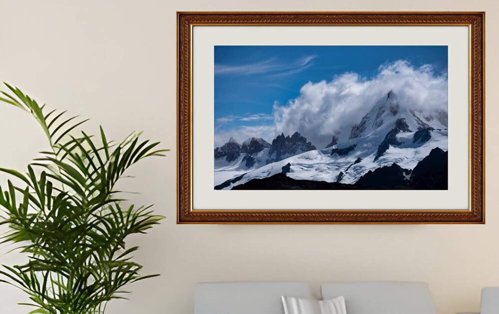 JVERF - JZZG19105 Argentina Mountains Patagonia Clouds| Self-Adhesive Painting | Frameless