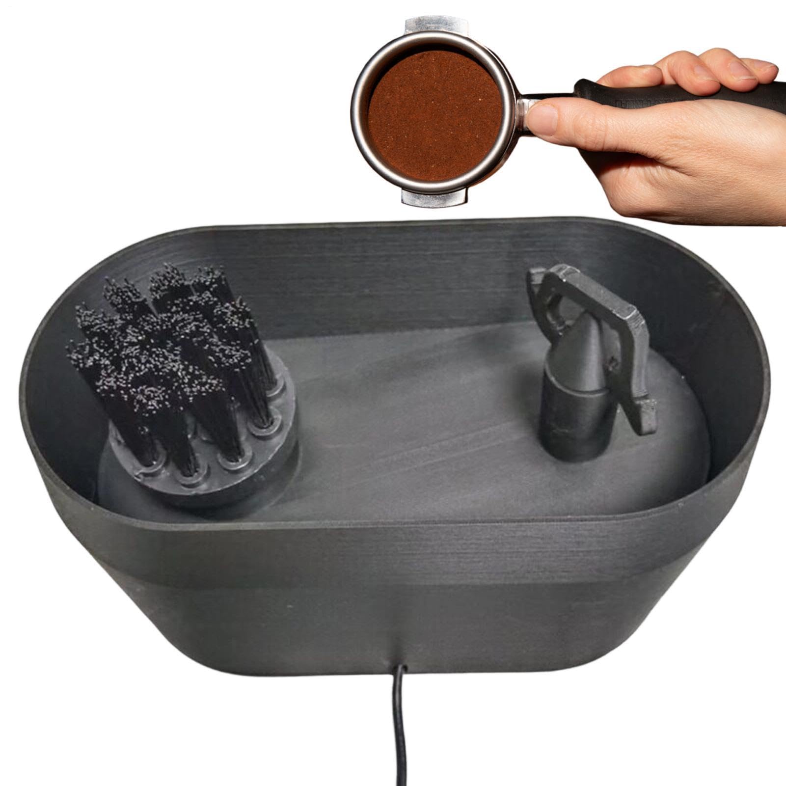 2025 Nouveau Kit De Nettoyage De Porte-Filtre À Café, Nettoyeur Électrique Automatique Marc Café, Compatible avec Les Porte-filtres De Machine À De 51/53/58 Mm, Idéal pour Un Usage Domestique