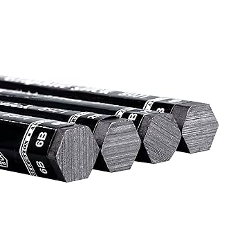 Amazon | スケッチ用鉛筆 4本 グラファイト鉛筆 シェーディング