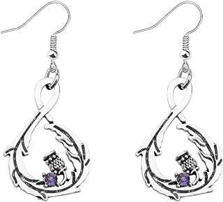 Scottish Thistle Drop Earrings Sassenach Scottish Jewelry