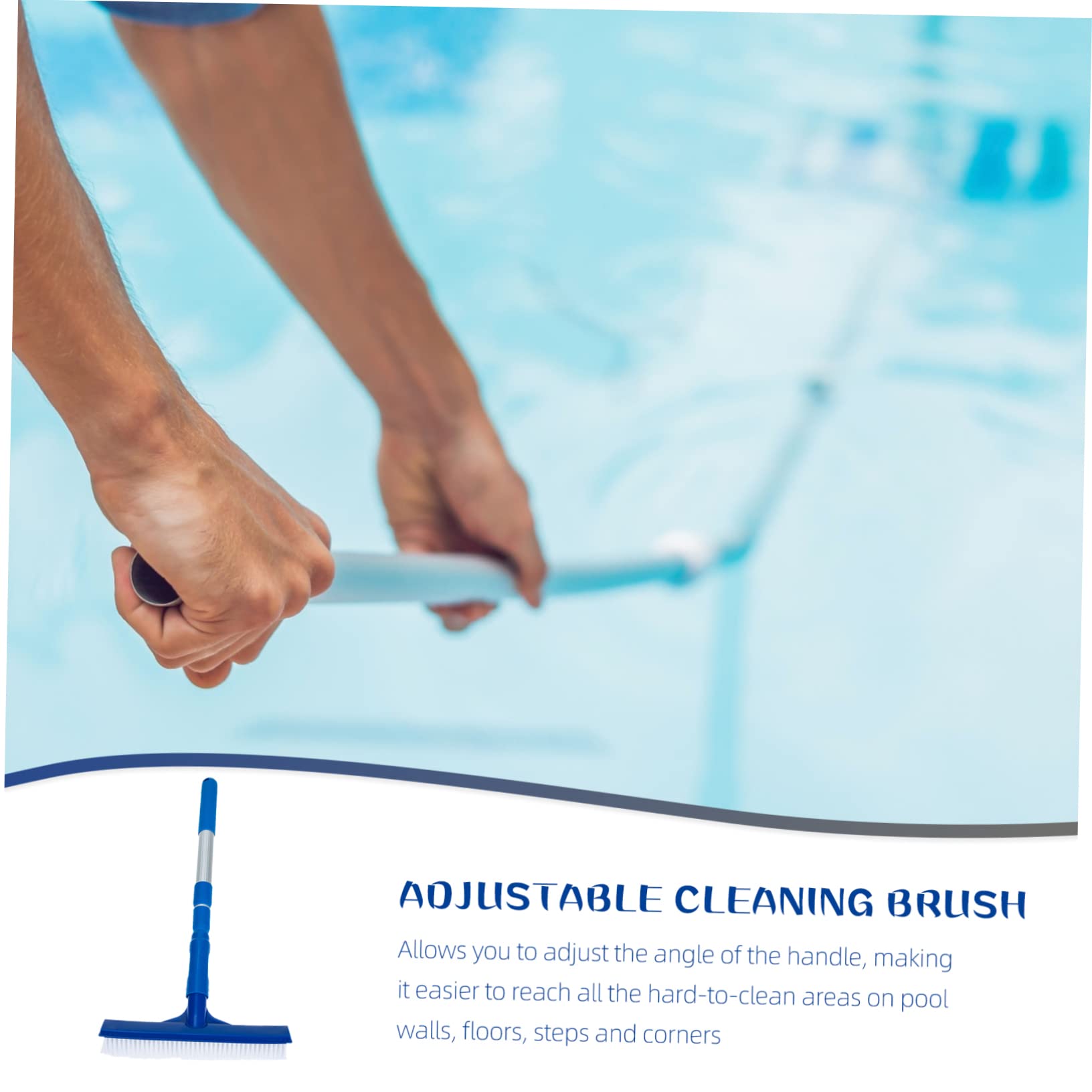 Cepillo De Limpieza De Piscinas Cepillo para Limpiar Azulejos y Paredes Suministros De Limpieza para Piscina Baño o Cocina