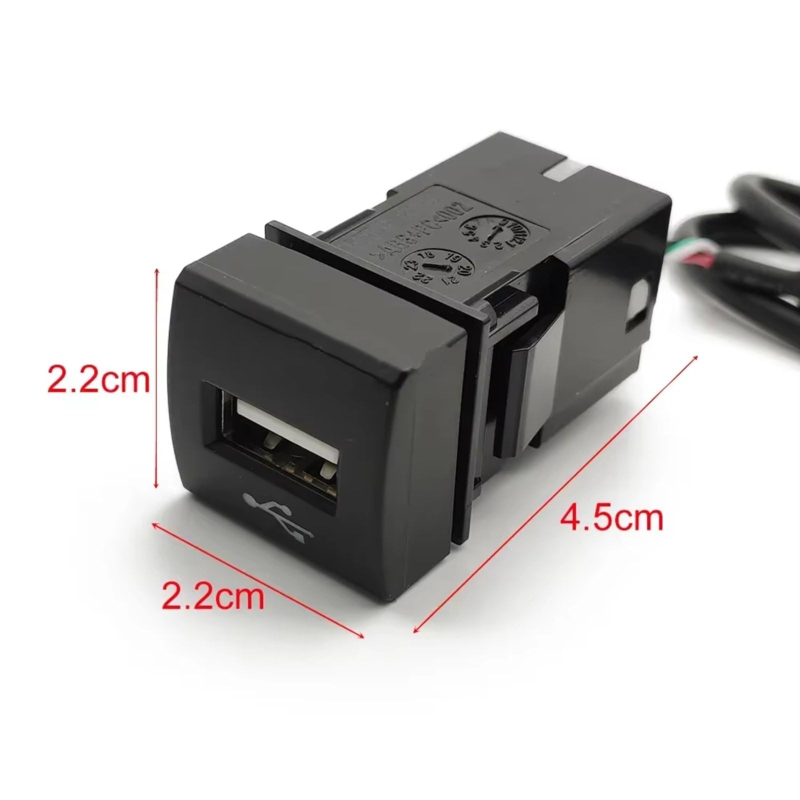 USB Adaptador Coche Centro Puerto USB Compatible Con Toyota Para Camry Para Corolla 2018 2019 2020 Adaptador Entrada Automóvil Audio U-disk Flash Socket Cable Interfaz