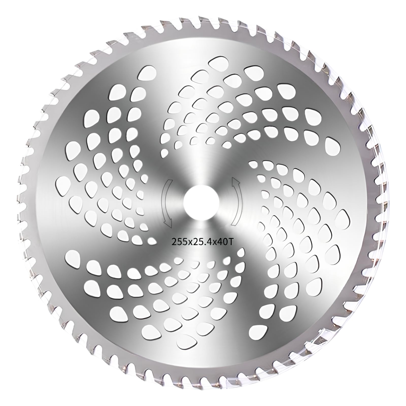 Motorsense Hartmetallkreissägeblatt, Freischneiderklinge, 255x25,4mm, geeignet für Rasenmäh- und Freischneidereinsätze