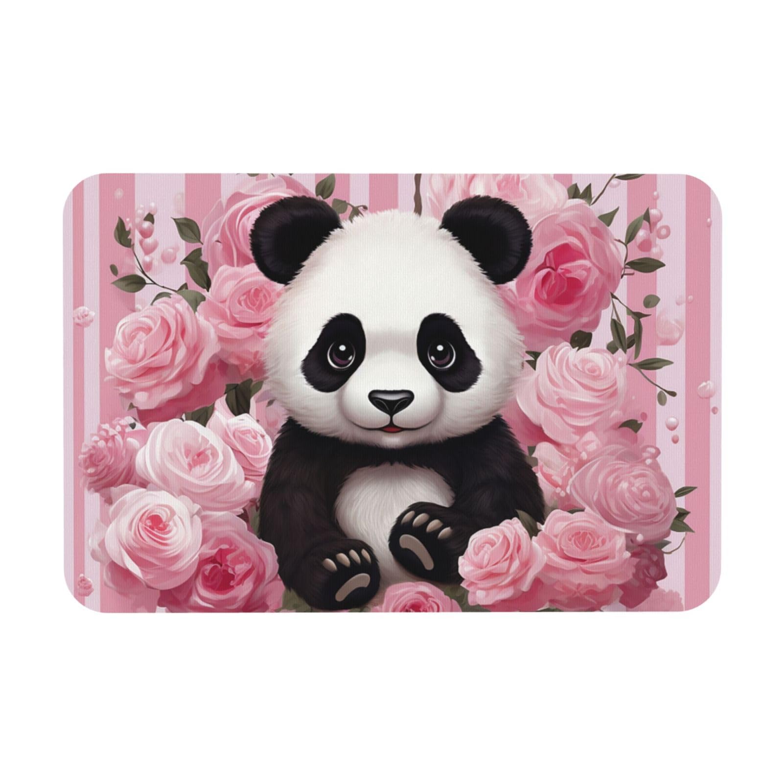Tapis de bain diatomée anti-glissade super absorbant motif panda