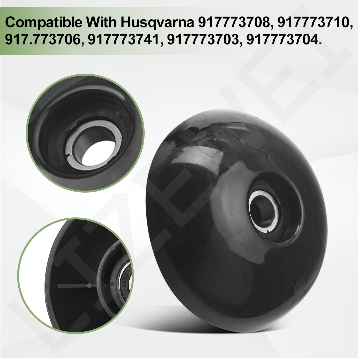 532180334 & 532182217 Kit de bolas y pernos de cortacésped compatible con Husqvarna Work con recortadoras Walk Behind Line, reemplaza 180334 182217 (1 juego)