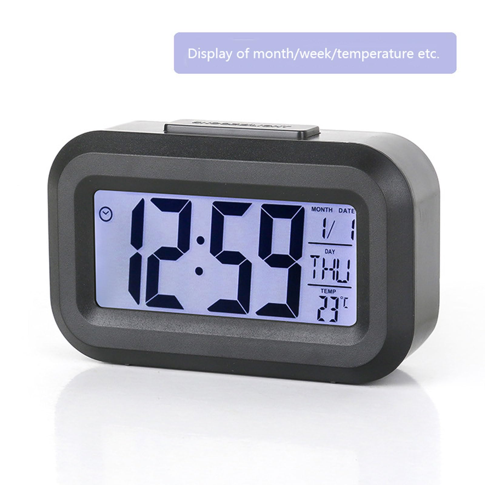 Despertador, Reloj Despertador Inteligente con Temperatura, Alarma