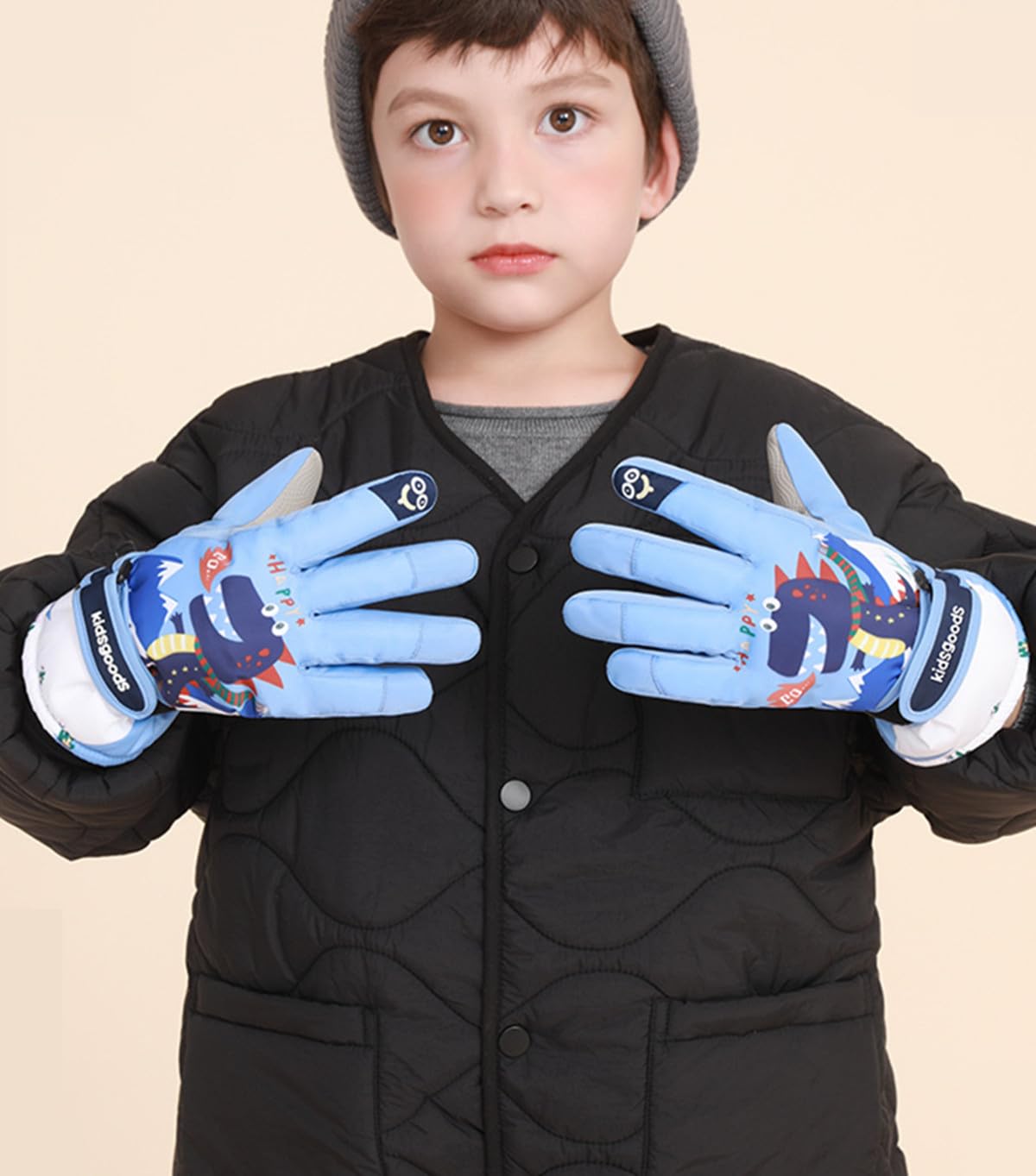 Guanti Da Sci Bambini Impermeabili 6-12 Anni - Antiscivolo E Caldissimi Per Neve E Sport Invernali - Foto 11