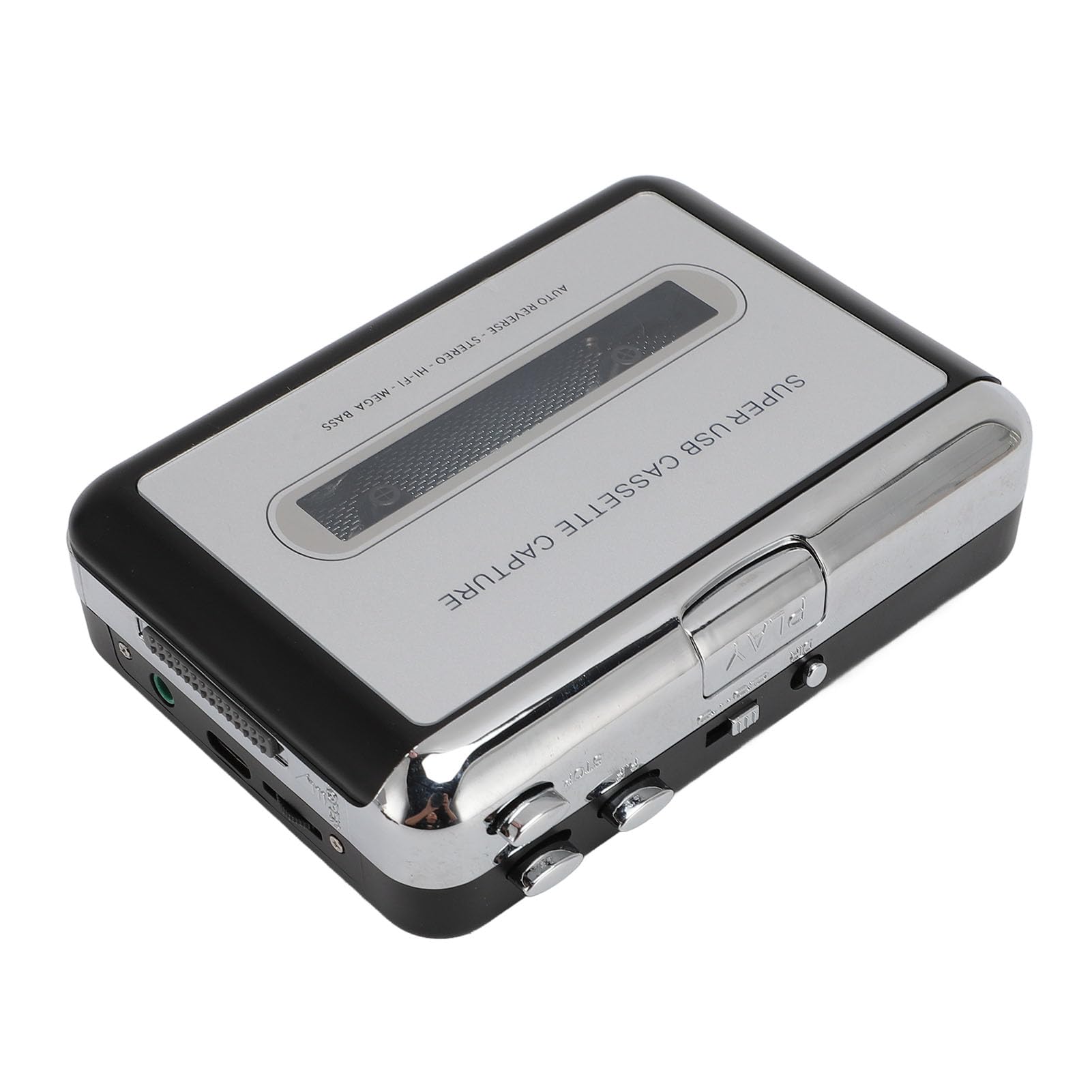 Sorandy USB Cassette to MP3 Converter, Portable Audio Music Player, Tape to MP3 Converter with Earphones, USB Plug and Play, Compatible with Laptop and Personal Computer