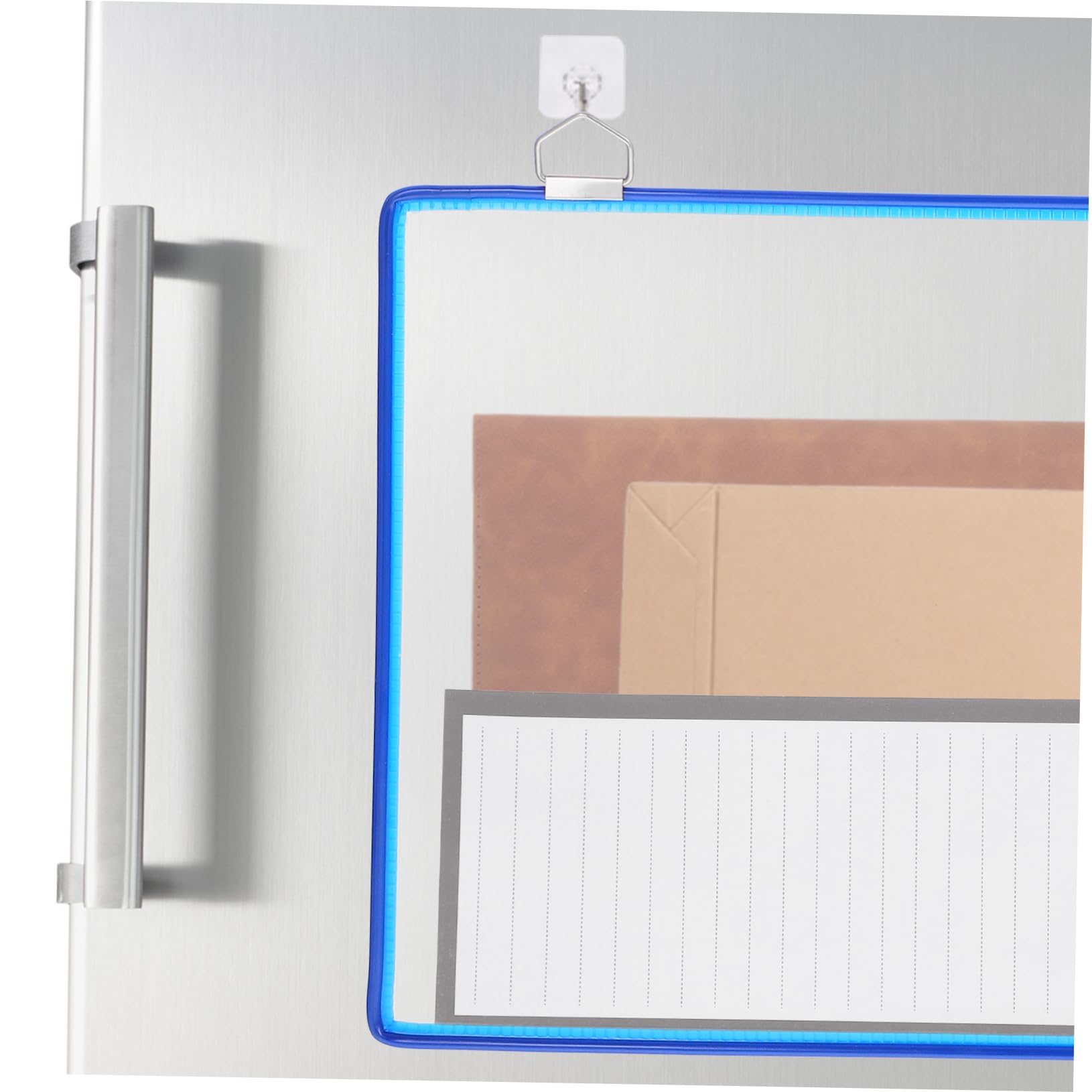 DIYEAH Hanging File Holder Wall Mount File Organizer Plastic Document Bag Office Storage