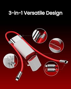 Amazon.com: sharge 3 in 1 Power Bank PD 40W Fast Charging