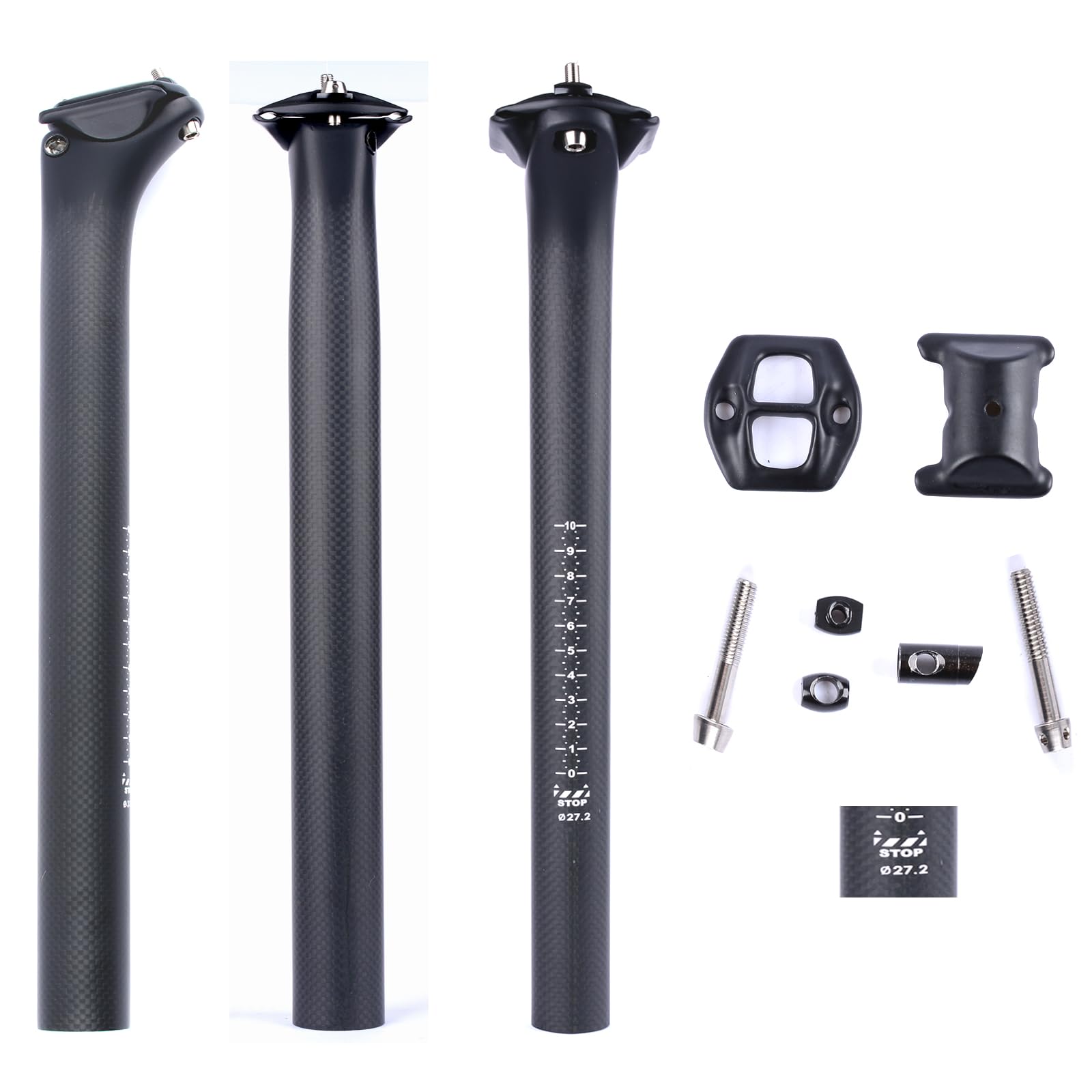 ESEN SP 3k Matte Carbon Fiber 27.2/31.6mm*350/400mm Cycling Bicycle Seatpost Mountain/Road Bike BMX Seat Post Tube Saddle Post