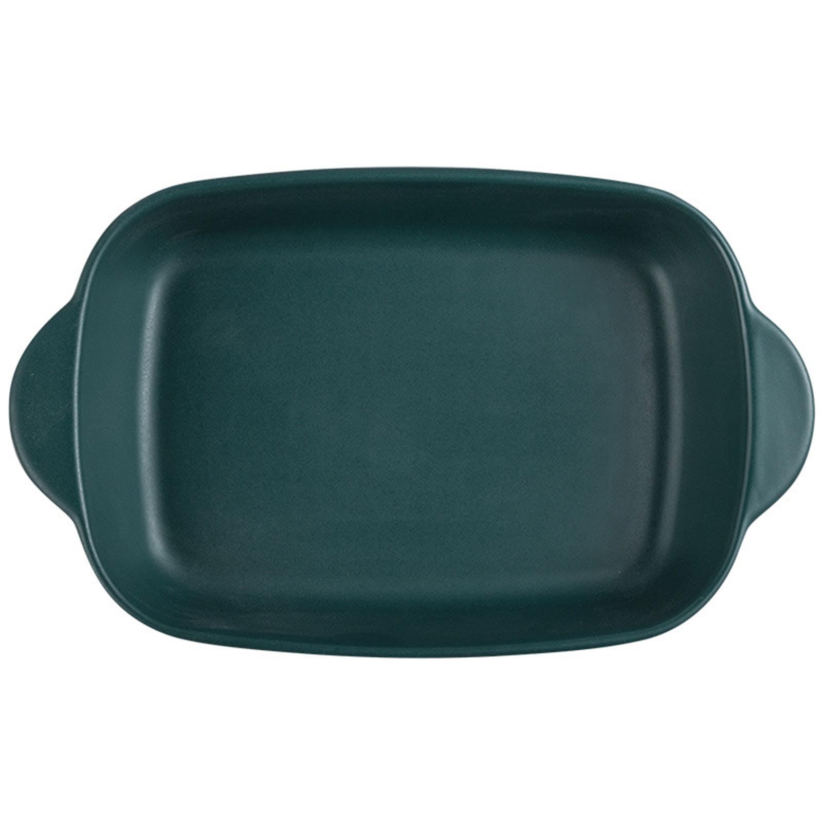 Ceramiczne naczynie do pieczenia z podwójnymi uchwytami, prostokątne naczynia do pieczenia lasagne i zapiekanek, wszechstronne naczynia do pieczenia od piekarnika do stołu