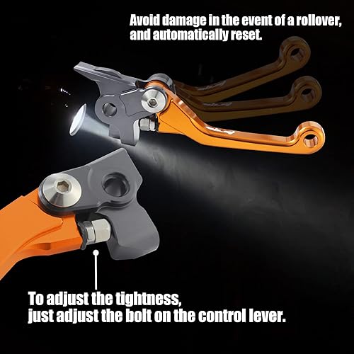 Miniatura 3 de lhrlaoliu Manija de palanca de freno de embrague de pivote plegable CNC para motocicleta SX XCW XC SX-F XC-W XC-F XCF-W EXC-F 125 150 250 300 450