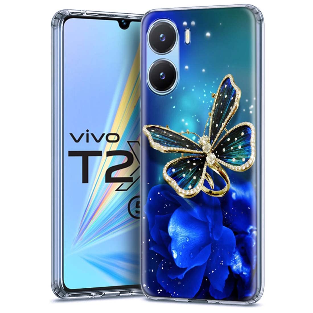 Fashionury Soft Silicon Slimfit Back Cover for Vivo T2X 5G Stylish Printed Back Cover for Vivo T2X 5G -D0029 (B0C412YHZ8) Amazon Price History, Amazon Price Tracker