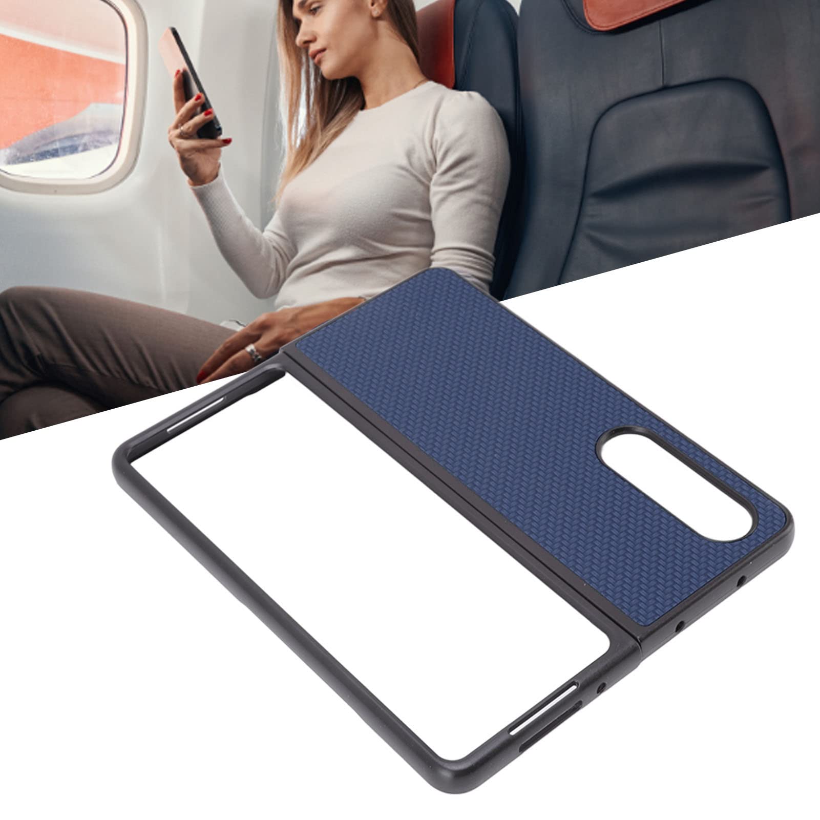 SIXRUN Z Fold 4 Custodia Antiurto per Telefono, (BLUE)