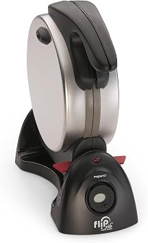 Presto 03510 Ceramic FlipSide Belgian Waffle Maker, Nonstick, Cool Touch Handles, Black