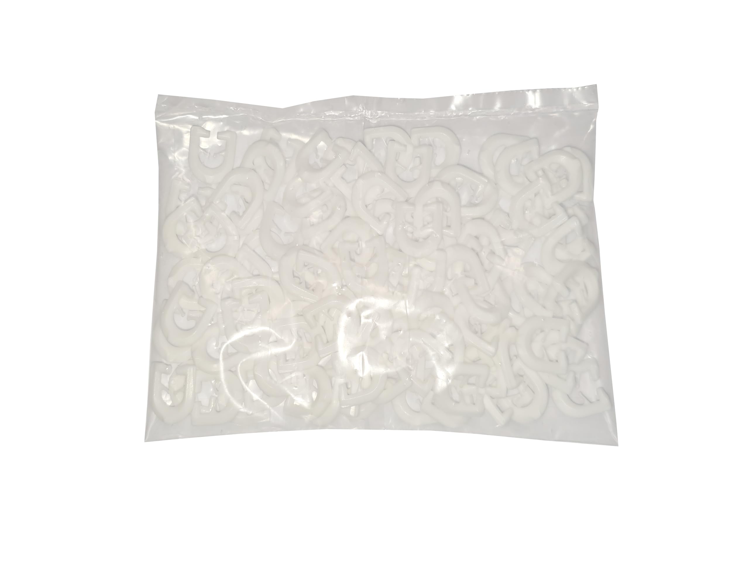 Crochets en T pour rails en T lot de 100 pièces blanc