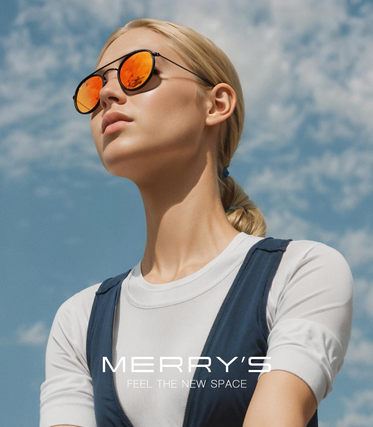 MERRY'S Retro Round Polarized Sunglasses - Unisex Double Bridge Sun Glasses - Image 2