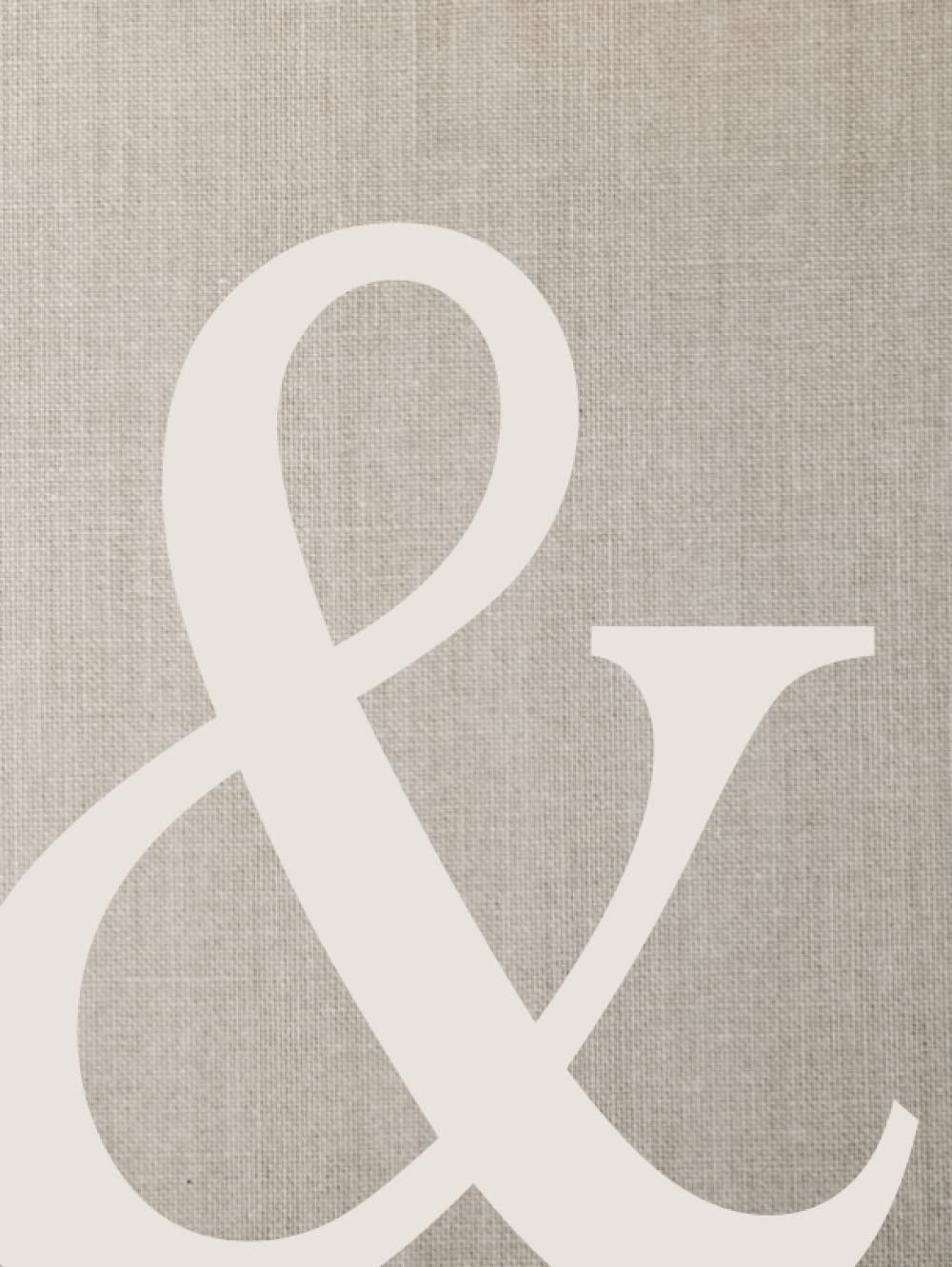Ampersand: Neutral Aesthetic Book for Decor | Use as a Decorative Accent or Styling Bookshelves & Coffee Tables | Faux Linen Book for Decoration | 550 Lined Pages