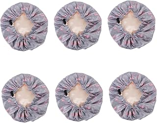 Beavorty Touca De Banho Com Fivela Ajustável 6 Peças Touca De Banho Feminina Touca De Cabelo Seco Touca De Banho Touca De Cabelo Para Mulher Touca De Cetim Ajustável Touca De Dormir