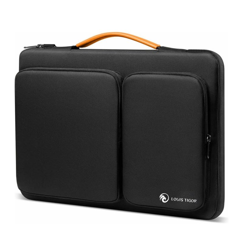 Image of Unisex Laptop Sleeve Bag, Waterproof Case For Macbook Pro, Surface Laptop, ASUS Vivobook, Surface Book, Premium Protective Cover For Business And Travel - Black (13.3-14 Inch)