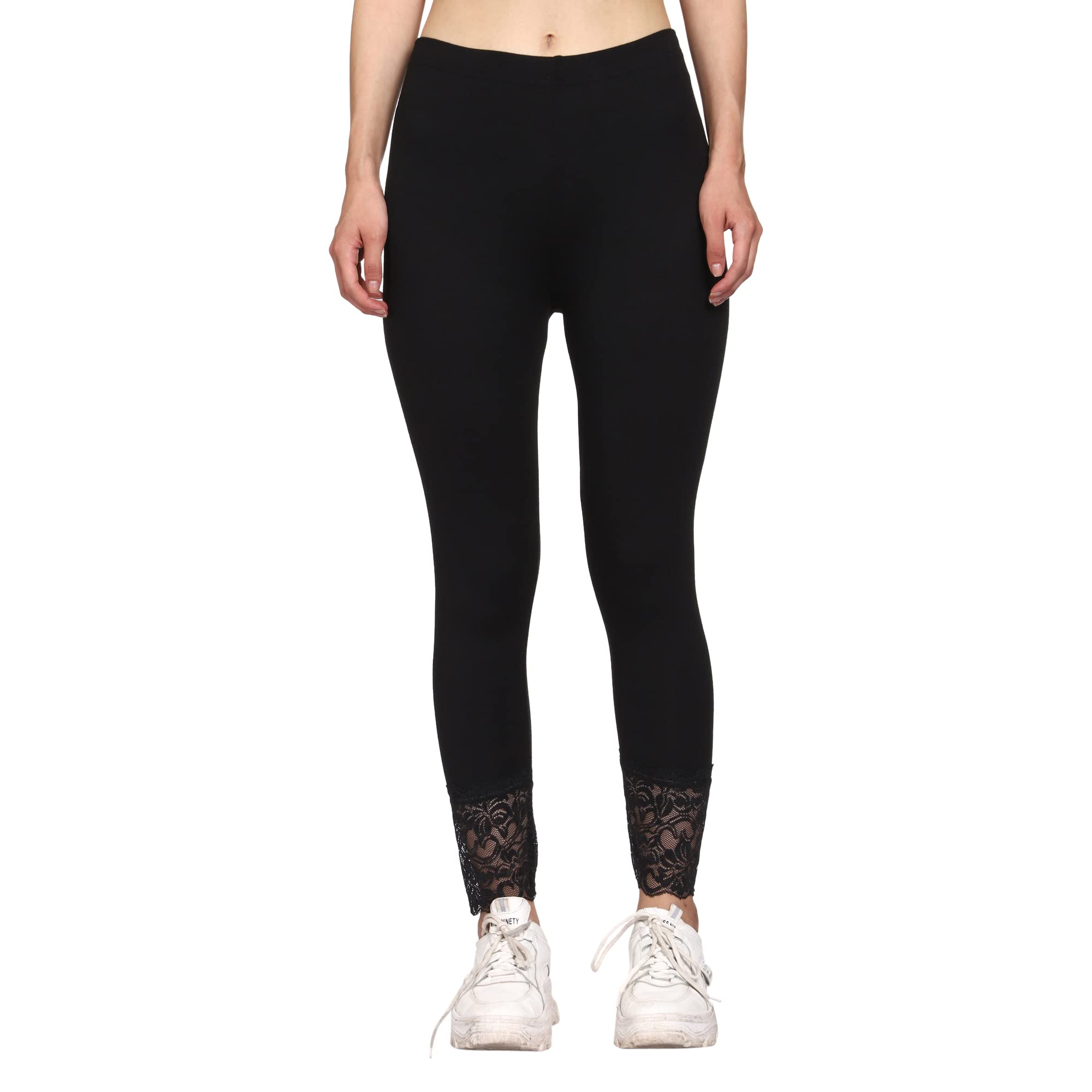 Ladies Ankle Lace Leggings-image-29