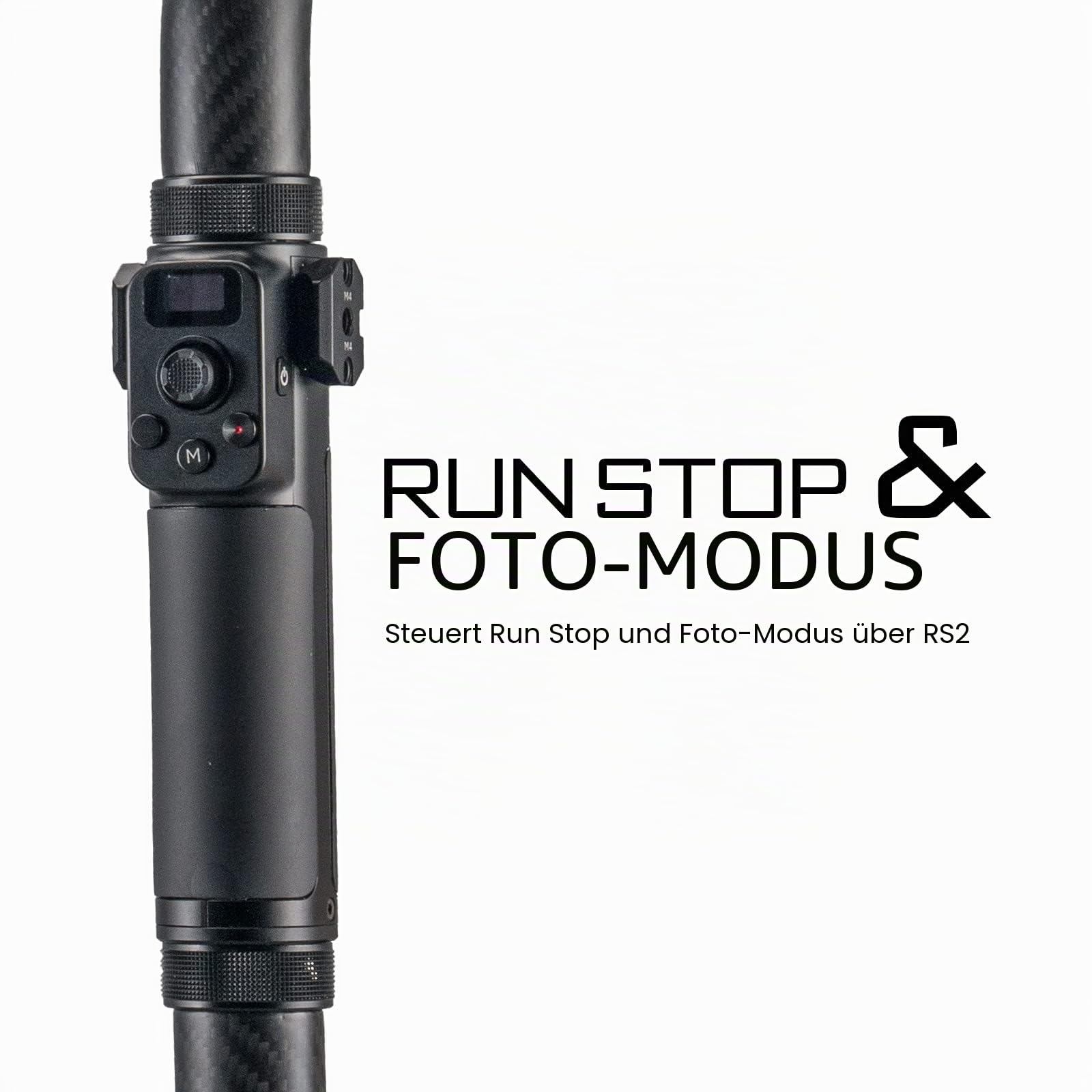 Tilta Fernbedienungsgriff für Advanced Ring Grip, Kompatibel mit DJI Ronin RS4/RS4 Pro/RS3 Pro/RS2 TGA-ARG-RCH | Kompatibel mit Ronin RS5/RS4/RS4 Pro/RS3 Pro/RS2, Steuert Start/Stopp & Fotomodus, Drahtloser Fokus