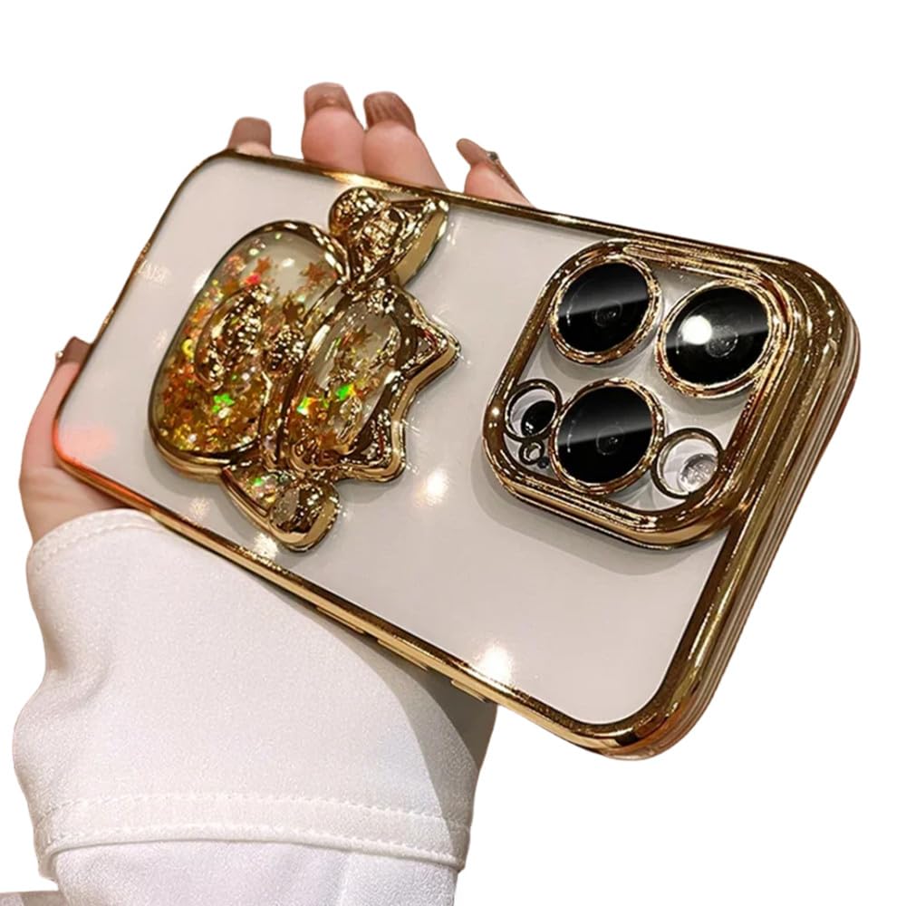 Étui de sable mouvant pour iPhone 15 Pro coque paillettes transparent - 3