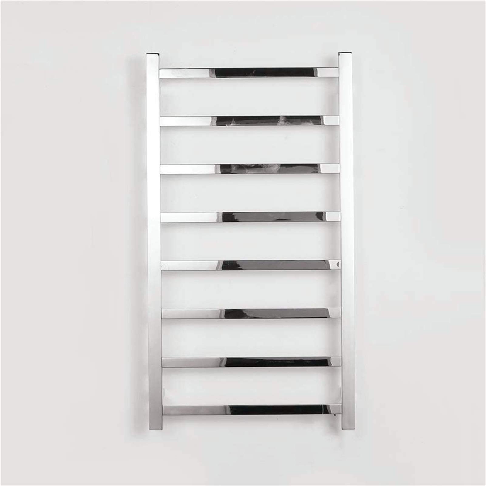 Calentador de Toallas de Pared para baño, toallero eléctrico Plano y Recto, Calentador de Toallas de Acero Inoxidable, radiador de Pared para baño, 1100 × 600 mm, 80 W
