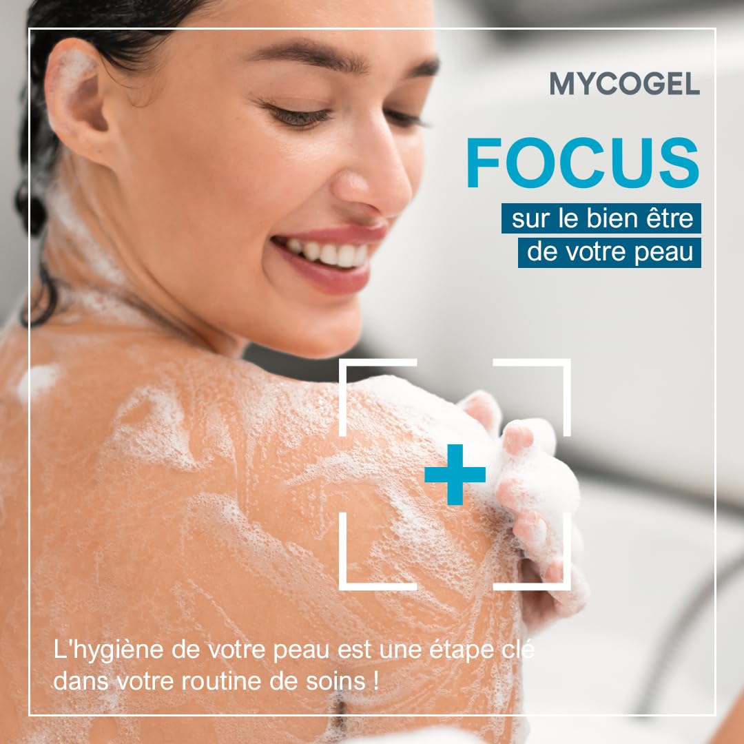 Bailleul | Mycogel | Gel lavant contre les mycoses cutanées | Nettoie, Apaise et Protège | Peaux et muqueuses génitales sensibles à tendance mycosique | Vegan | Lot de 3 x 150 ml