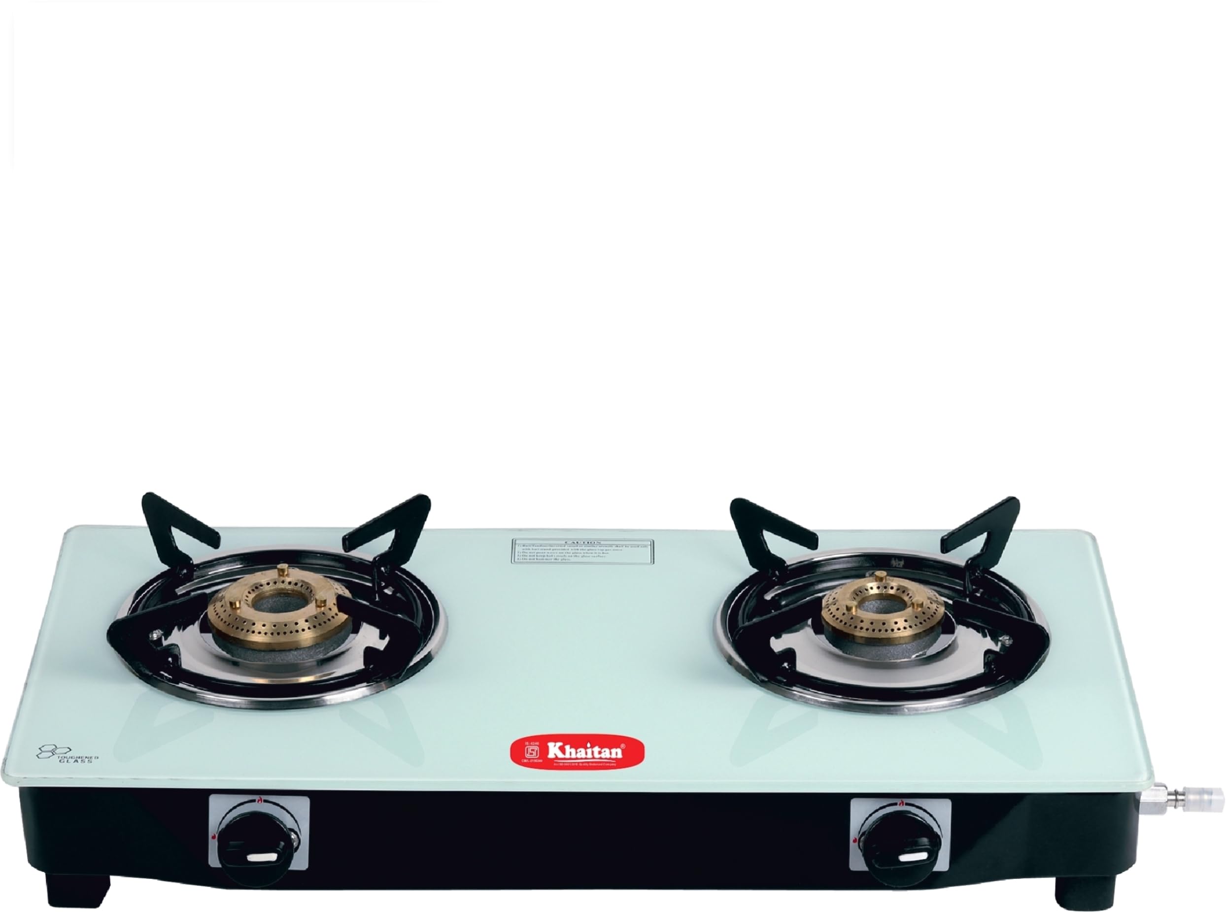 Khaitan 3 Burner Jio White Toughened Glass | LPG Cooktop I Manual Ignition | Ergonomic Knob | with 1 Year Warranty | Pan India Service | LP Gas Stove | ISI Approved (White) (3 Burner) (B0DGTXGNYX) Amazon Price History, Amazon Price Tracker