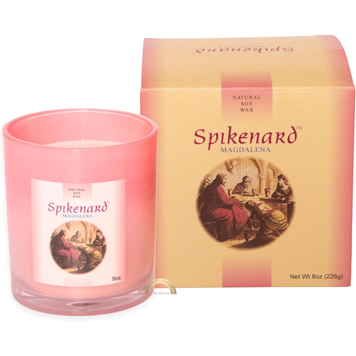 Scented Classic Candle Jar-Biblical Times Moisturizing Therapeutic Aroma,Single Wick Soy Candle-8oz