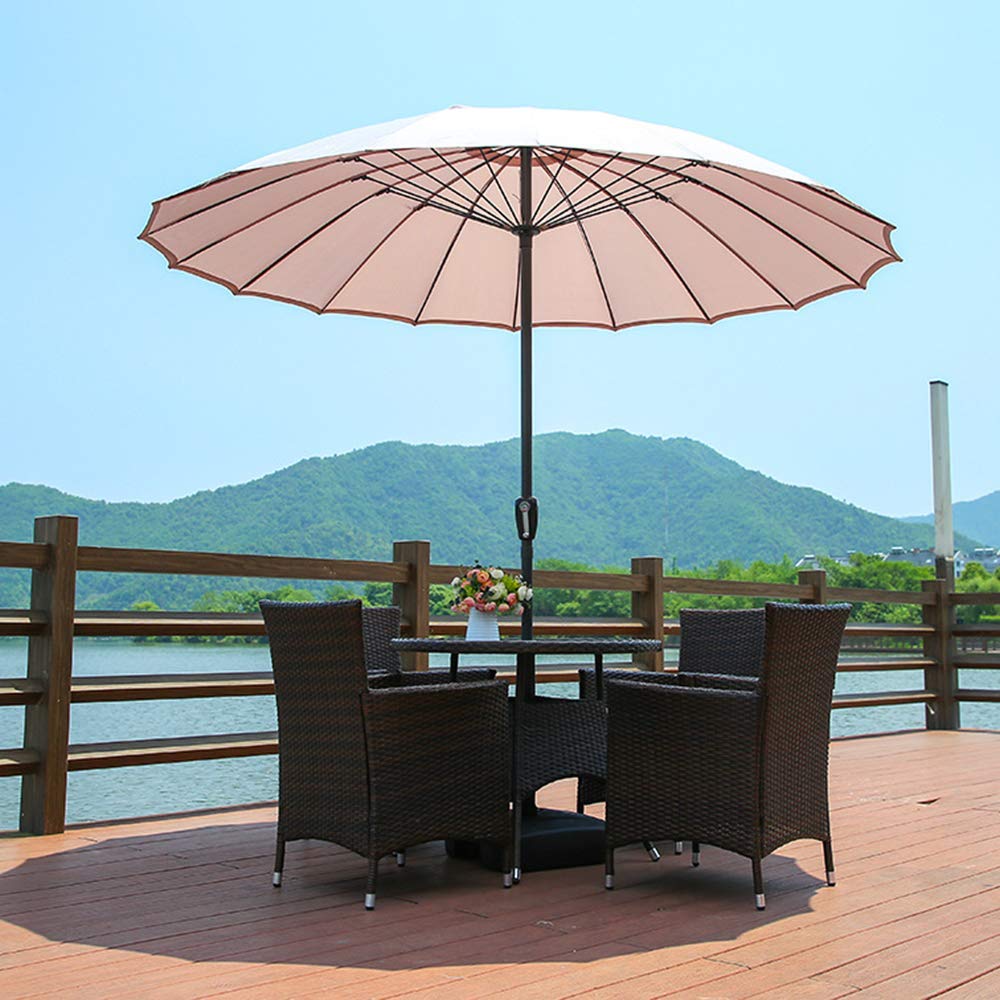 SaryEdge Garden Cantilever Parasol,Round Garden Tilting Table Umbrella For Outdoors 2.7m, Crank Handle, UV Protection Gardens/Patios/market - Robust Aluminium good,