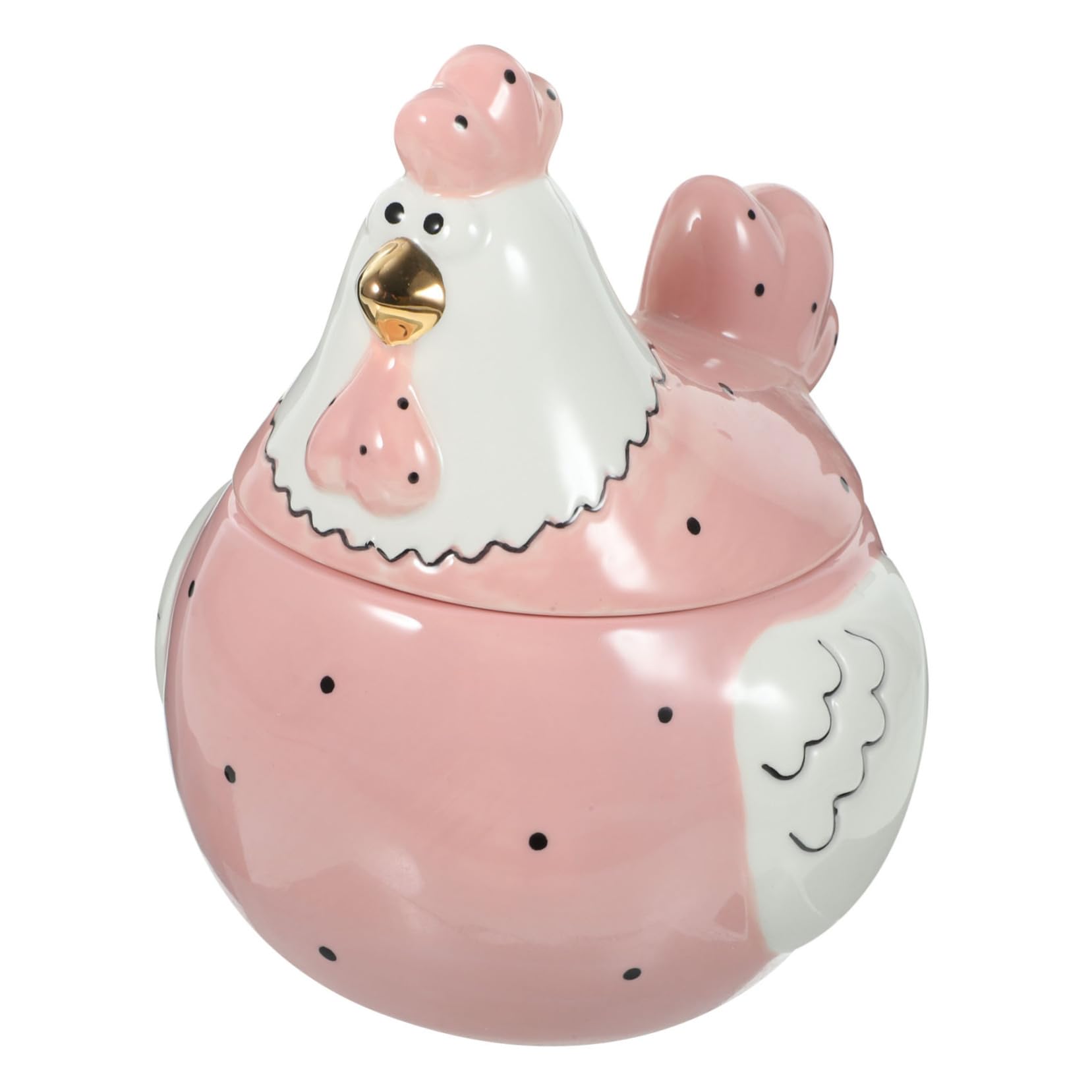 Generico Scatola Gallina Barattolo Di Stoccaggio Barattolo Di Caramelle Retrò Lattine Decorative Novità Collana Animale Di Biscotti Piccolo Di Biscotti Accessori