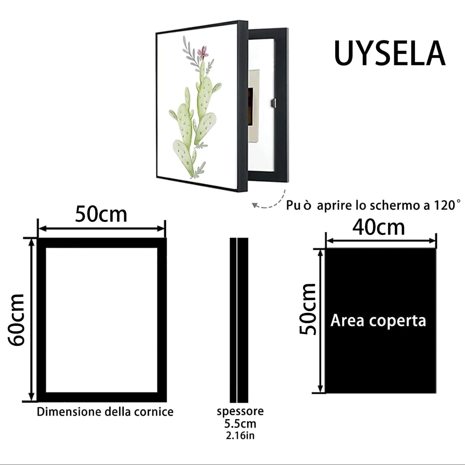 UYSELA Quadro Copri Quadro Elettrico Copri Contatore Elettrico Appeso Copri Quadro Elettrico Decorativo Interno Copri Quadro Elettrico Decorativo,Black 19