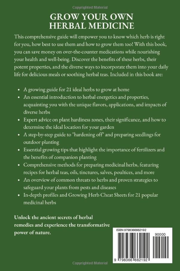 Miniatura 2 de Grow Your Own Herbal Medicine How and why medicinal herbs work and how to use them. Growing guide for 21 ideal herbs to begin your magical healing