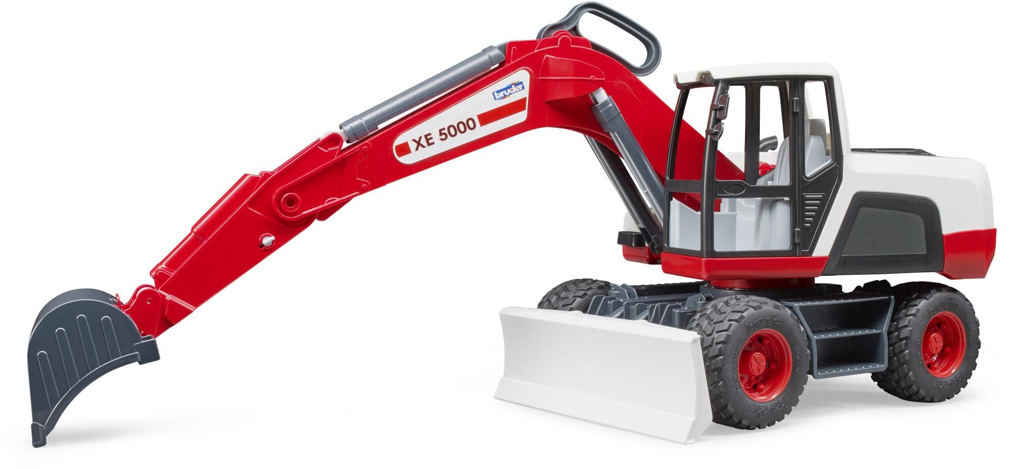 bruder 03411 - Excavadora móvil, 1:16, obra, vehículo de construcción, juguete
