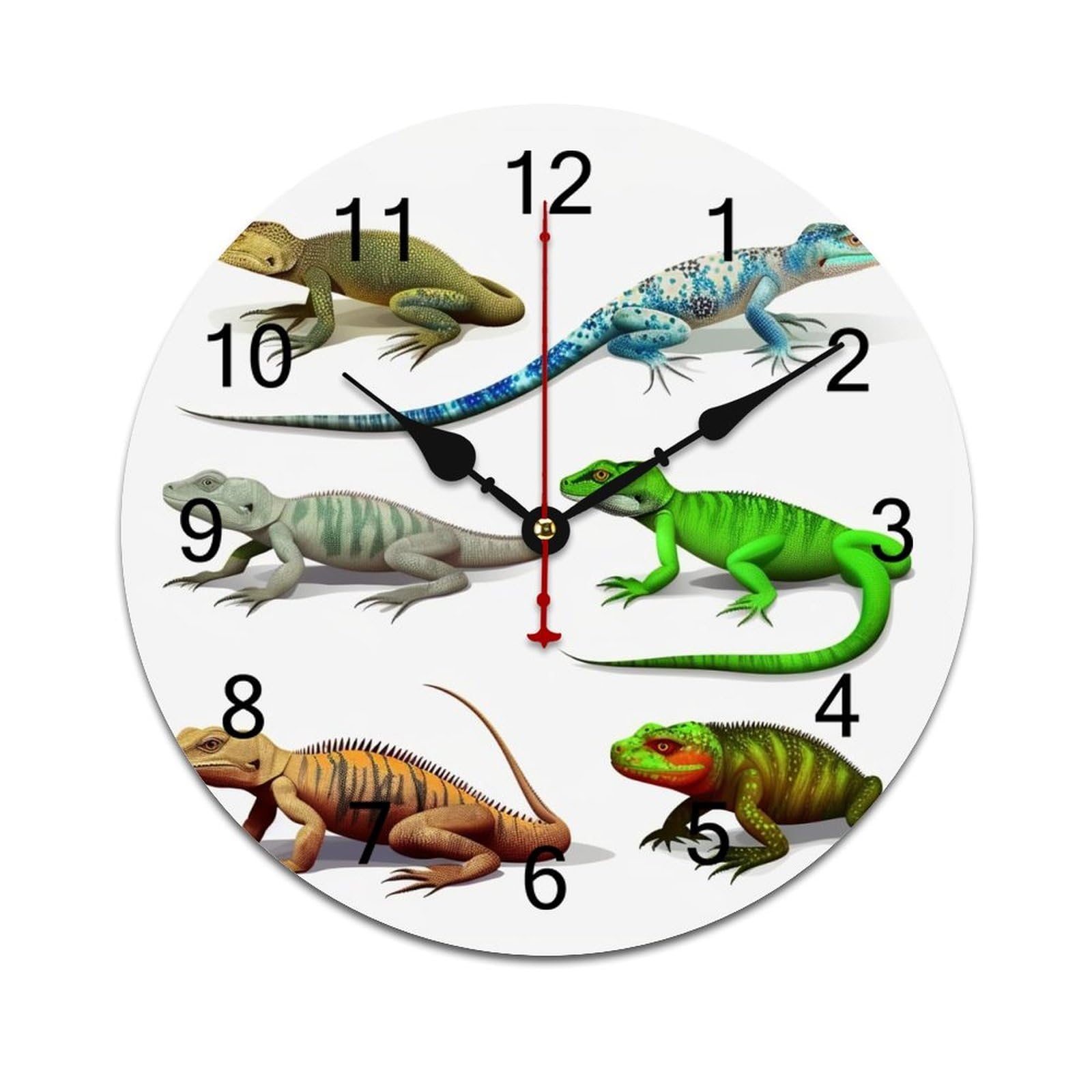 Horloge murale décorative ronde en PVC aux finitions soignées
