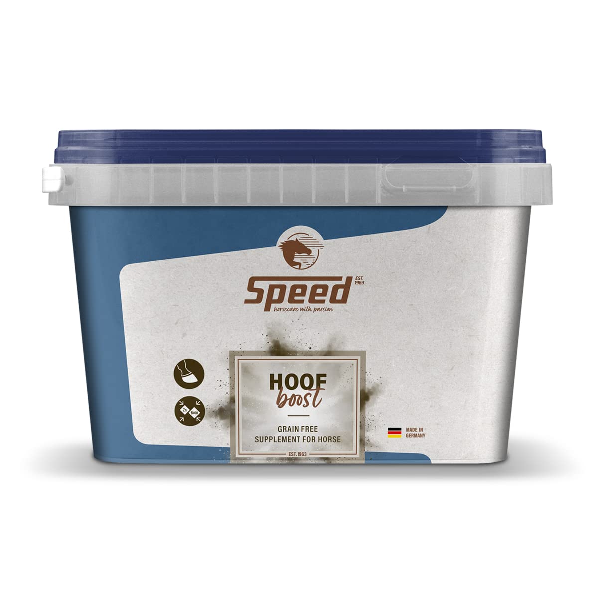 Speed HOOF Boost, Zusatzfutter für strapazierfähige Pferdehufe, fördert Huffestigkeit und -elastizität, Wirkstoffkombination aus Biotin und Zink, getreidefrei, 1er Pack (1 x 1.5 Kg)