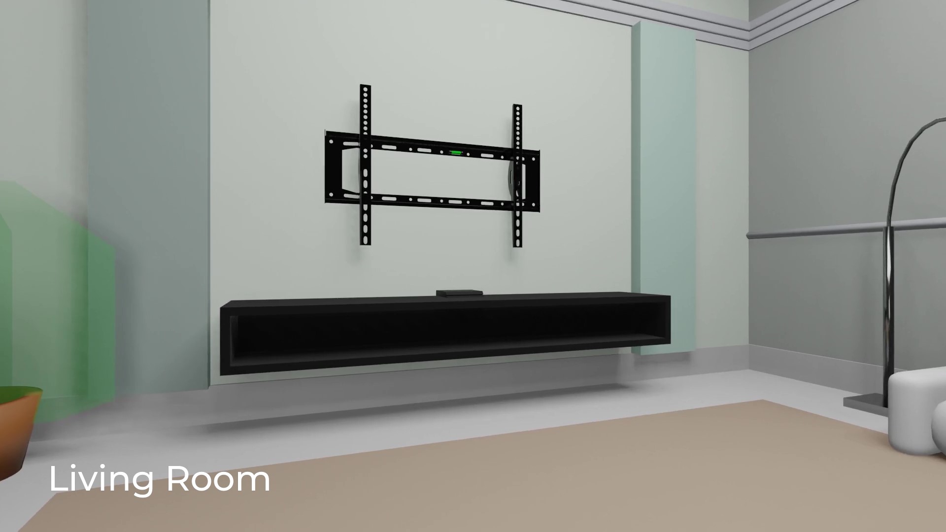 Supporto TV Da Parete Regolabile MAFD-L400 - Per TV 32-55 Pollici, VESA 400x400, Girevole 180° - Foto 6