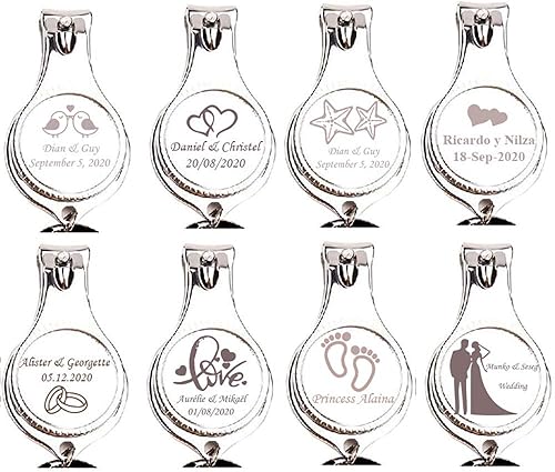 Miniatura 4 de 50 unidades de abrebotellas personalizadas, cortaúñas, llavero versátil y duradero, regalos de fiesta privados personalizados para bodas,