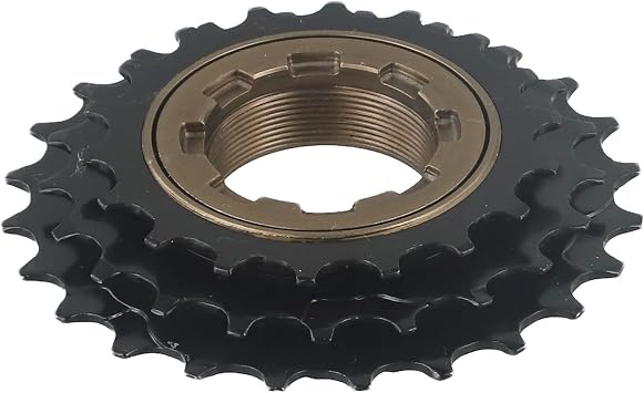 3-Speed 18-21-24T Steel Bicycle Freewheel Sprocket Gear Cassette Featuring Cold Forged CNC Three-Claw Engagement