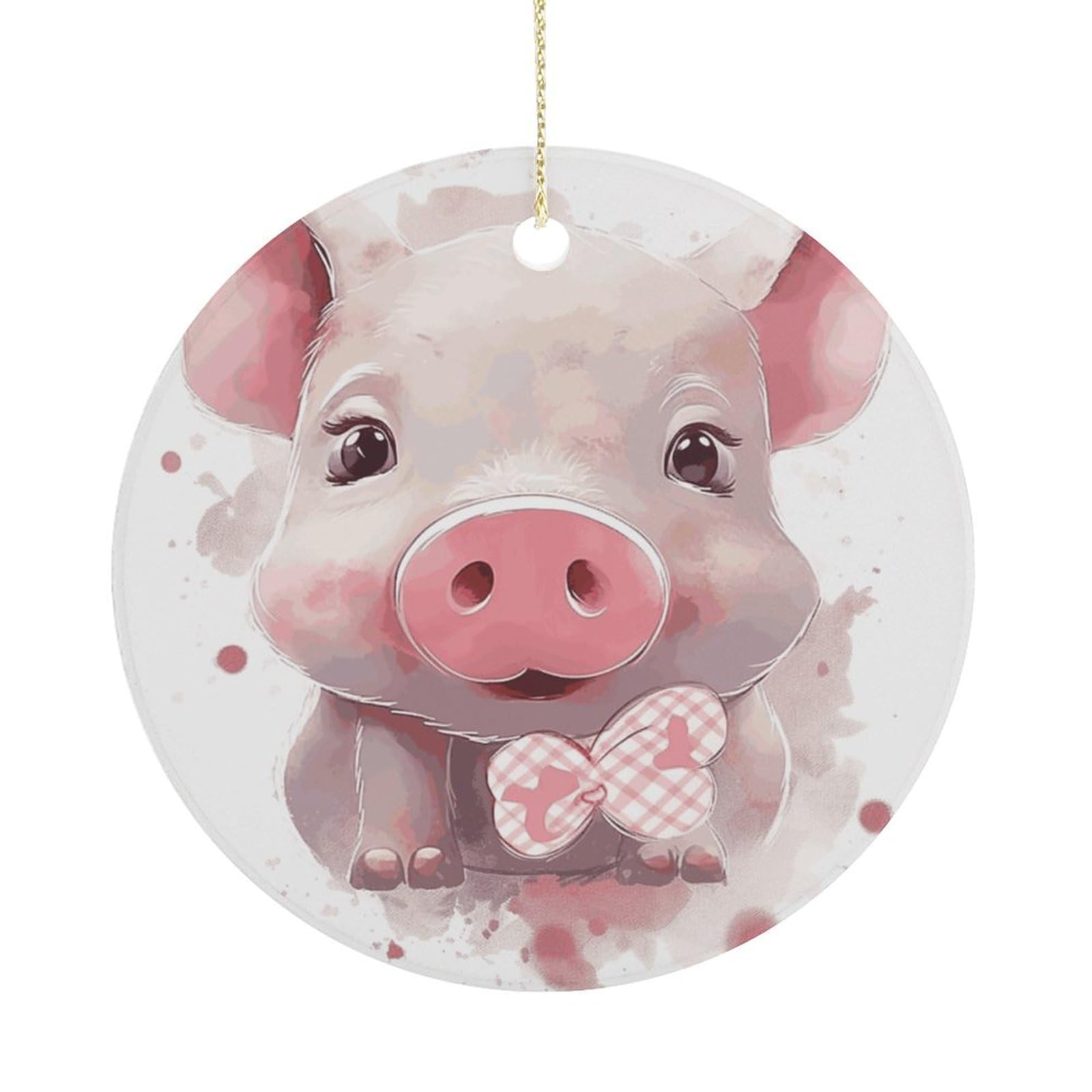 Adfgyerh Women's Style Smiling (26) Hanging Ceramic Ornaments, Christmas Tree Decorations, Funny Home Decor Gifts For Sisters & Work Best Friends