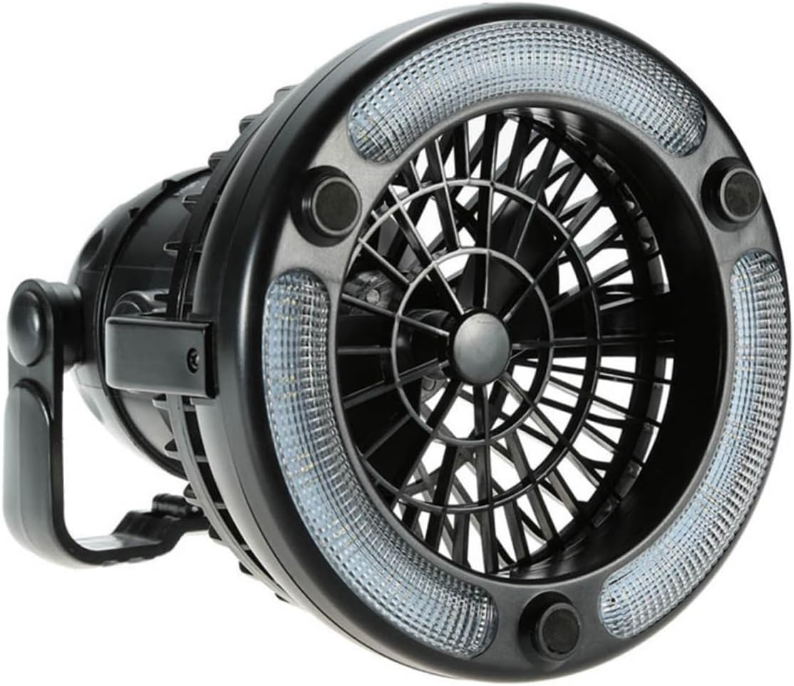 VICASKY 4pcs Led Tent Camping Ceiling Fan and Lantern Light with Hanging Hook for Outdoor Use Bright Led Lights for Camping Hiking and Emergency Situations