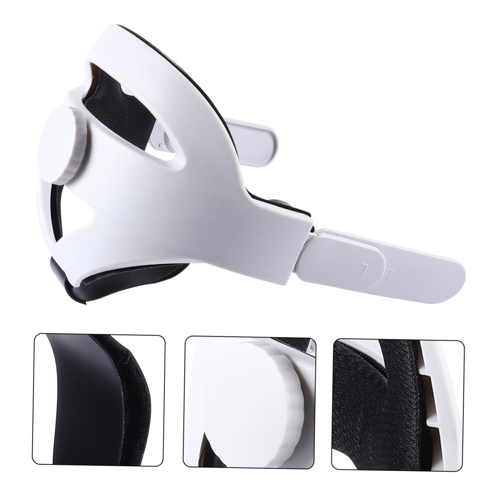 NUOBESTY Cinturino per Testa per Visore Vr Supporto Regolabile in Abs di Cinturino Protettivo per Testa Compatibile con Visore Vr Facile da Installare