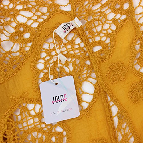 Image of JASTIE Women Open Stitch Cardigan Boho Sleeveless Hippie Summer Hollow Out Solid Crochet Vest