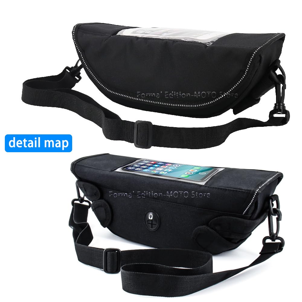 Sac De Guidon étanche Pour BMW R1300GS - Compatible 2023-2024 - Fenêtre Transparente Et Charge Téléphone - Navigation Moto