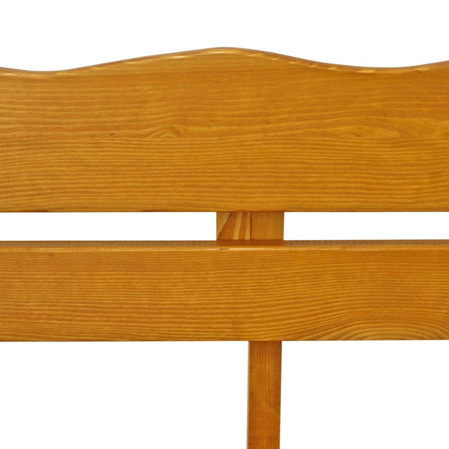 DEGAMO Gartenbank Holzbank Freital XXL 4-sitzer 200cm, massives Kiefernholz hell lackiert, stabil, Outdoor
