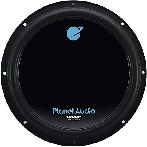 Miniatura 6 de QPower AC12D - Caja de subwoofer dividida sellada de 4 orificios y 12 pulgadas Planet Audio AC12D de 1800 vatios con bobina de voz dual (paquete de