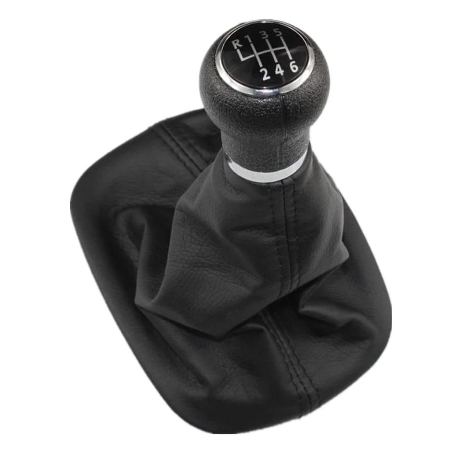 QMTVFSRH Car Gear Shift Knob for VW for Passat B5 1997 1998 1999 2000 2001 2002 2003 2004 2005 Car-Styling 6 Speed Gear Shift Knob with Boot